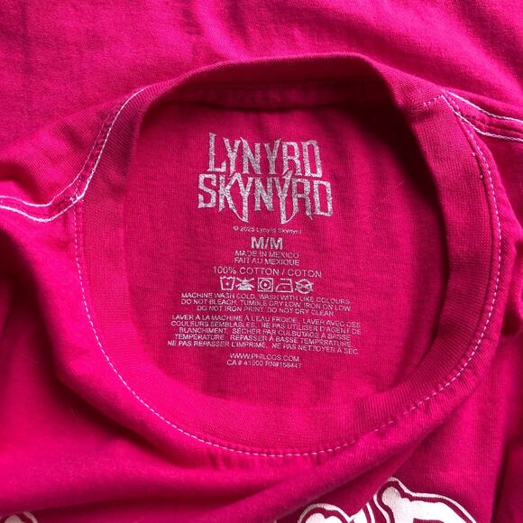 Lynyrd Skynyrd's Simple Man Cruise 2014 Shirt Crew Neck Short Sleeve Pink Medium - Picture 7 of 8